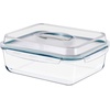 image:imageSorbus Large Glass Food Storage Container with Lid 163 oz 4800ml Airtight Leakproof Glass Meal Prep Container Rectangular Food Storage for Leftovers Freezer Microwave amp Dishwasher Safe