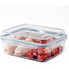 image:imageSorbus Large Glass Food Storage Container with Lid 163 oz 4800ml Airtight Leakproof Glass Meal Prep Container Rectangular Food Storage for Leftovers Freezer Microwave amp Dishwasher Safe