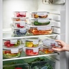 image:imageSorbus Glass Meal Prep Containers Set  Freezer Dishwasher Oven Safe  Reusable Food Storage Bowls 4 Cup Capacity for Meal Prep and Storage 4 Rectangular Vented Lid14 Pack Set