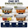 image:imageSorbus Glass Meal Prep Containers Set  Freezer Dishwasher Oven Safe  Reusable Food Storage Bowls 4 Cup Capacity for Meal Prep and Storage 4 Rectangular Vented Lid4 Rectangular Vented Lid