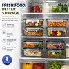 image:imageSorbus Glass Meal Prep Containers Set  Freezer Dishwasher Oven Safe  Reusable Food Storage Bowls 4 Cup Capacity for Meal Prep and Storage 4 Rectangular Vented Lid4 Rectangular Vented Lid