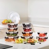 image:imageSorbus Glass Meal Prep Containers Set  Freezer Dishwasher Oven Safe  Reusable Food Storage Bowls 4 Cup Capacity for Meal Prep and Storage 4 Rectangular Vented Lid12 Pack Set