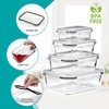 image:imageSorbus Glass Meal Prep Containers Set  Freezer Dishwasher Oven Safe  Reusable Food Storage Bowls 4 Cup Capacity for Meal Prep and Storage 4 Rectangular Vented Lid4 Square  4 Round