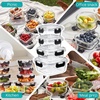 image:imageSorbus Glass Meal Prep Containers Set  Freezer Dishwasher Oven Safe  Reusable Food Storage Bowls 4 Cup Capacity for Meal Prep and Storage 4 Rectangular Vented Lid12 Pack Set