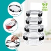 image:imageSorbus Glass Meal Prep Containers Set  Freezer Dishwasher Oven Safe  Reusable Food Storage Bowls 4 Cup Capacity for Meal Prep and Storage 4 Rectangular Vented Lid12 Pack Set