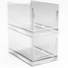 image:imageSorbus Stackable Storage Bins 4 Pack  Extra Large Clear Closet Organizers and Storage Foldable Shelf Organizer Baskets for Clothes Towels Garage ShelvingExtra Large  2 Pack