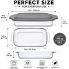 image:imageSorbus 9x13 Glass Baking Dish with Lid Set of 2  Casserole Dish with Lid Glass Baking Dishes for Oven Safe Freezer amp Dishwasher Safe BPAFree Lids