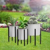 image:imageSorbus Adjustable Metal Plant Stand  Mid Century Style Flower Pot Holder 10 to 16 Inches Planter Stand for Modern Home Dcor Houseplants  Plant amp Pot NOT INCLUDED Brown 1 PackBlack