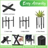 image:imageSorbus Adjustable Metal Plant Stand  Mid Century Style Flower Pot Holder 10 to 16 Inches Planter Stand for Modern Home Dcor Houseplants  Plant amp Pot NOT INCLUDED Brown 1 PackBlack