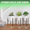 image:imageSorbus Adjustable Metal Plant Stand  Mid Century Style Flower Pot Holder 10 to 16 Inches Planter Stand for Modern Home Dcor Houseplants  Plant amp Pot NOT INCLUDED Brown 1 PackBrown