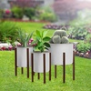 image:imageSorbus Adjustable Metal Plant Stand  Mid Century Style Flower Pot Holder 10 to 16 Inches Planter Stand for Modern Home Dcor Houseplants  Plant amp Pot NOT INCLUDED Brown 1 PackBrown