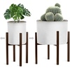 image:imageSorbus Adjustable Metal Plant Stand  Mid Century Style Flower Pot Holder 10 to 16 Inches Planter Stand for Modern Home Dcor Houseplants  Plant amp Pot NOT INCLUDED Brown 1 PackBrown