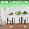 image:imageSorbus Adjustable Metal Plant Stand  Mid Century Style Flower Pot Holder 10 to 16 Inches Planter Stand for Modern Home Dcor Houseplants  Plant amp Pot NOT INCLUDED Brown 1 PackBlack