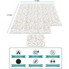 image:imageSorbus 120 Sq Ft Wood Grain Floor Tiles Foam Mat EVA Interlocking Mats Tile 38Inch Thick Flooring Wood Puzzle Exercise Mats wBorders  Home Playroom Basement Apartment Trade Show Baby DanceConfetti