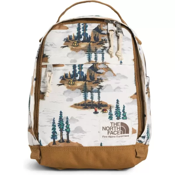 One Size Gardenia White Camping Scenic Print/Utility Brown