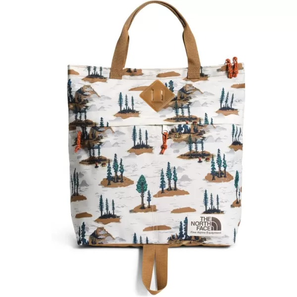 Gardenia White Camping Scenic Print/Utility Brown