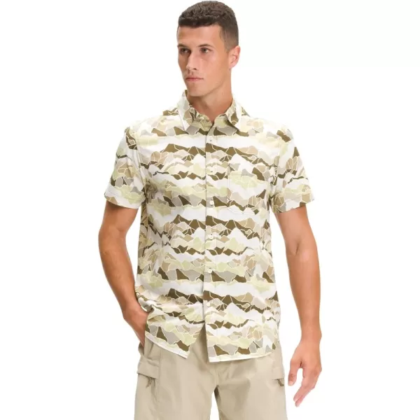 Military Olive Mountain Camo Print