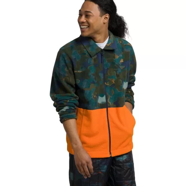 Summit Navy Camo Texture Print/Mandarin