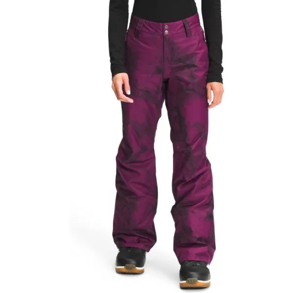 Women's Sally Insulated Snow Pants - Short Pamplona Purple Marble Texture Camo Print