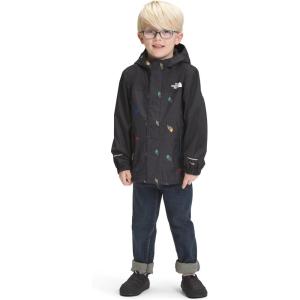 imageTHE NORTH FACE Kids Antora Rain Jacket  YouthTnf Black Tossed Logo Grid Print