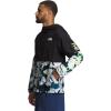 imageTHE NORTH FACE Flyweight Hoodie  MensTnf BlackSummit Navy Abstract Floral Print