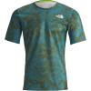 imageTHE NORTH FACE Mens Sunriser Short SleeveAlgae Blue Mountain Traverse Print