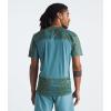 imageTHE NORTH FACE Mens Sunriser Short SleeveAlgae Blue Mountain Traverse Print