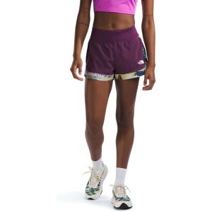 imageTHE NORTH FACE Womens Sunriser Short 25quotBlack Currant Purple Trail Dream Print