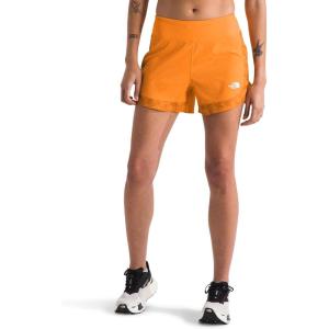 imageTHE NORTH FACE Womens Sunriser Short 4quotApricot Glaze Mountain Traverse Print