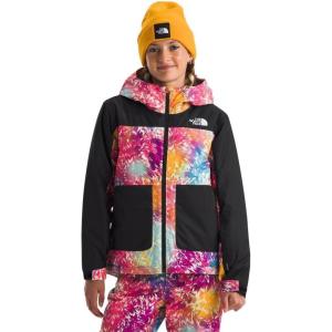 imageTHE NORTH FACE Girls Freedom Insulated Jacket Little Big KidRadiant Poppy Blowing Wind Print
