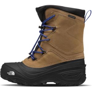 imageTHE NORTH FACE UnisexChild Alpenglow V Waterproof Youth Snow BootUtility BrownTnf Blue
