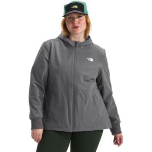 imageTHE NORTH FACE Womens Plus Shelbe Raschel HoodieSmoked Pearl Heather