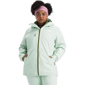 imageTHE NORTH FACE Womens ThermoBall Eco Snow Triclimate Jacket Standard and Plus SizePale GreenForest Olive