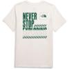 imageTHE NORTH FACE Womens ShortSleeve Brand Proud TeeWhite Dune