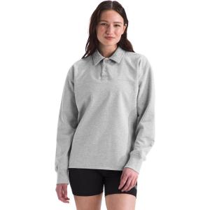 imageTHE NORTH FACE Womens Long Sleeve Heritage Patch Rugby ShirtTnf Light Grey HeatherHeritage Patch