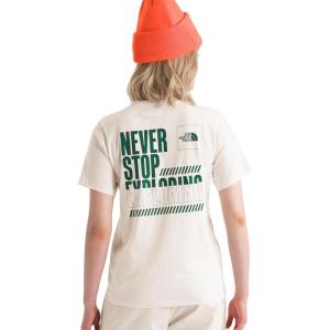 imageTHE NORTH FACE Womens ShortSleeve Brand Proud TeeWhite Dune