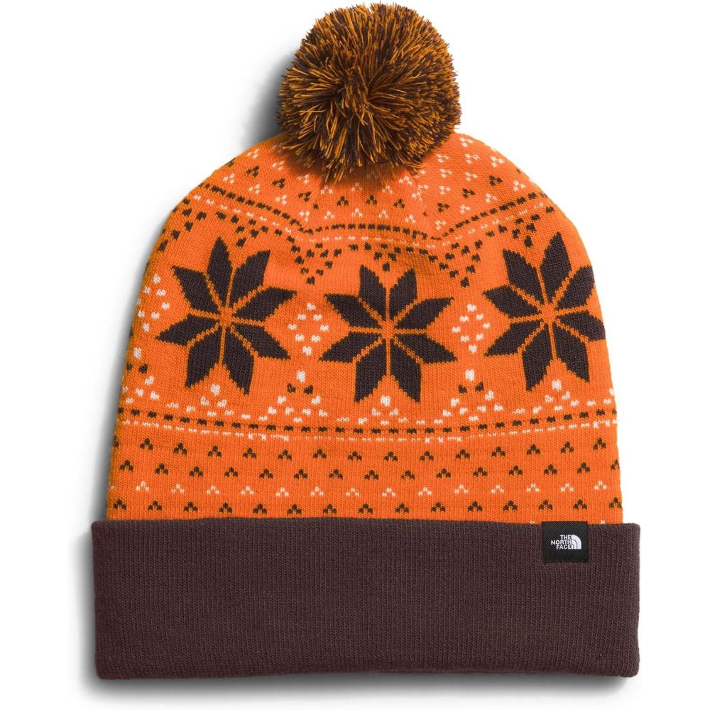 THE NORTH FACE Ski Tuke Pom Hat(Coal Brown/Mandarin) - The North Face