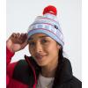 imageTHE NORTH FACE Ski Tuke Pom HatCornflowerWhite DuneFiery Red