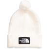 imageTHE NORTH FACE Logo Box Pom Mens Beanie TNF BlackGardenia White