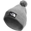 imageTHE NORTH FACE Logo Box Pom Mens Beanie TNF BlackTnf Medium Grey Heather