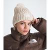 imageTHE NORTH FACE Womens Cozy Chunky Cabin BeanieGardenia WhiteGravelKhaki StoneGardenia White