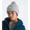 imageTHE NORTH FACE Womens Cozy Chunky Cabin BeanieHigh Rise GreySmoked PearlTnf White
