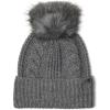 imageTHE NORTH FACE Womens Oh Mega Fur Pom BeanieTnf Medium Grey Heather