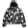 imageTHE NORTH FACE Girls North Down Hooded JacketTnf Black Winter Flowers PrintFoil