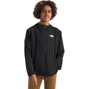 imageTHE NORTH FACE Boys Never Stop Hooded Windwall Jacket Little Big KidTnf Black