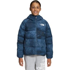 imageTHE NORTH FACE Boys Reversible North Down Hooded JacketShady Blue Spray Dye