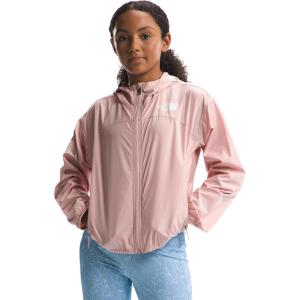 imageTHE NORTH FACE Girls Never Stop Hooded Windwall JacketPink Moss