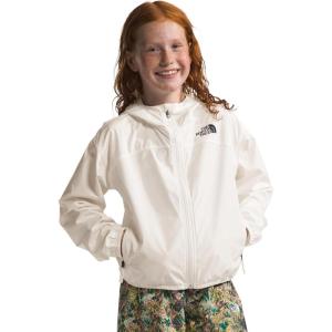 imageTHE NORTH FACE Girls Never Stop Hooded Windwall JacketWhite Dune
