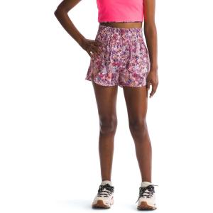 imageTHE NORTH FACE Girls Never Stop Woven ShortRadiant Poppy Maze Floral Print