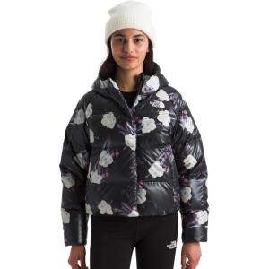 imageTHE NORTH FACE Girls North Down Hooded JacketTnf Black Winter Flowers PrintFoil